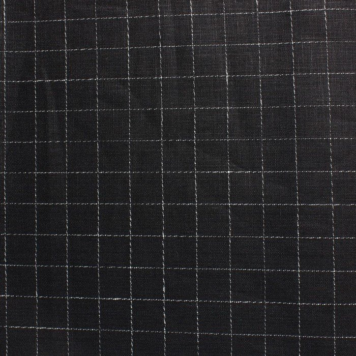 Black & white check european linen (RT-1113)