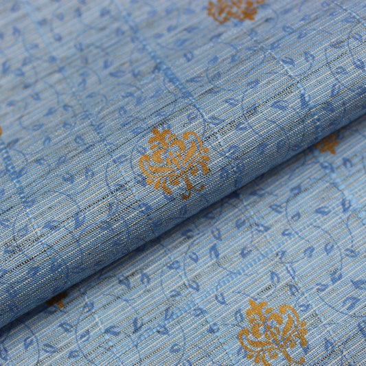 Light Blue self jacquard print (RT-1191)