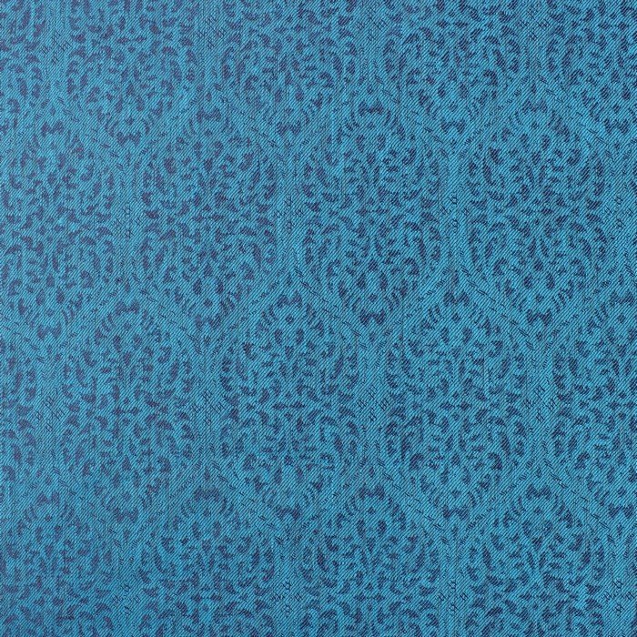 Light coral blue abstract self jacquard design linen (RT-1125)