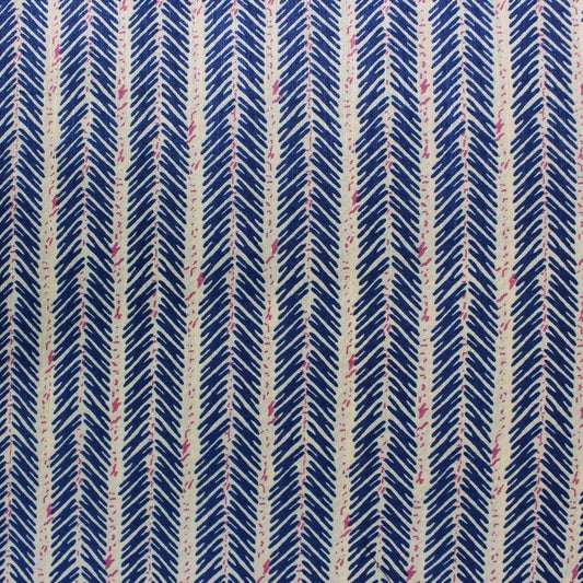 Navy & cream abstract print (RT-1195)