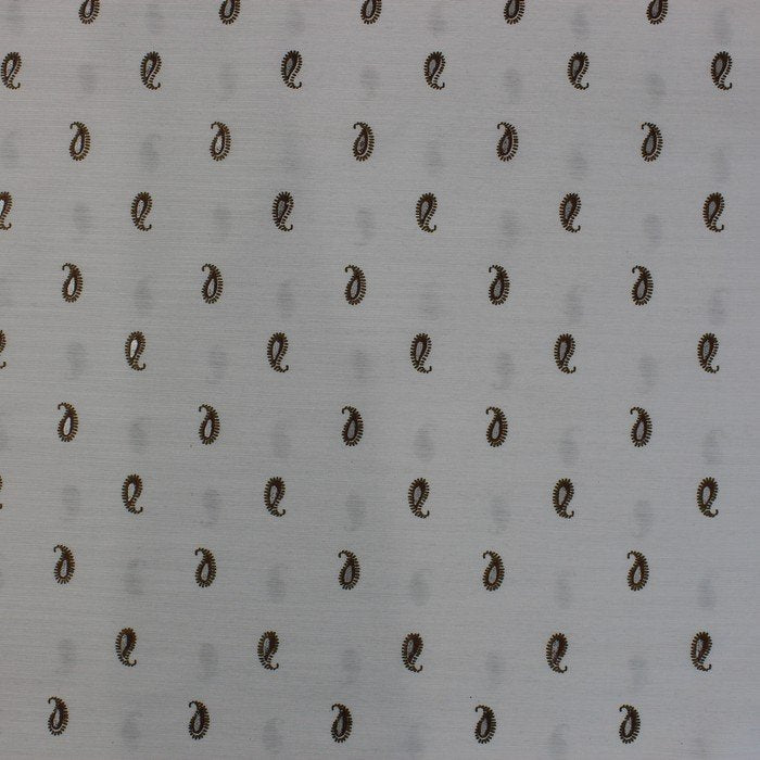 White kalamkari motif self jacquard print (RT-1206)