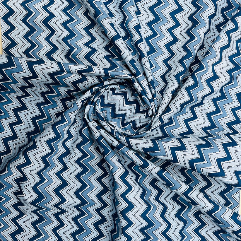 Blue and white maze rajsthani print (RT-1363)