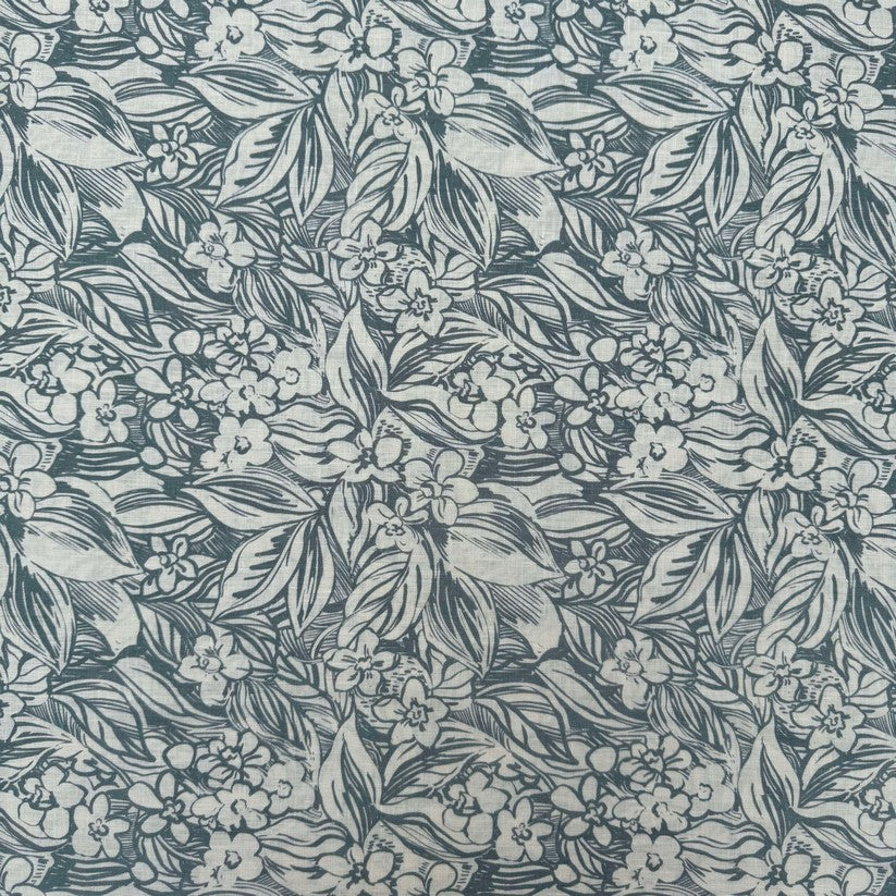 Olive and cream leafy print (RT-1344)