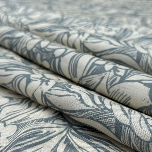 Olive and cream leafy print (RT-1344)