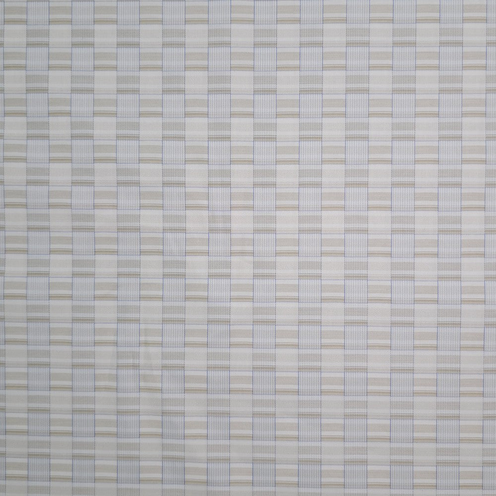Beige and white abstract block check (RT-1257)