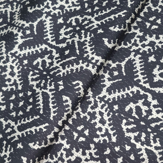 Black and cream abstract print (RT-1321)