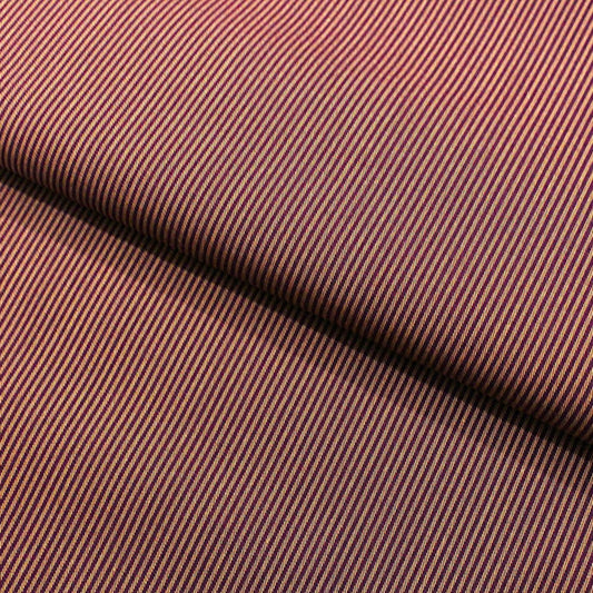 Brown coloured self design stripes (RT-1331)