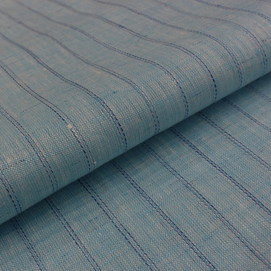 Coral Blue Stripe Design European Linen (RT-1129)