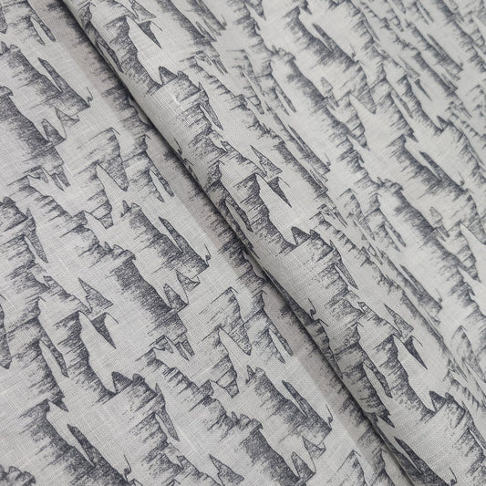 Cream and grey city abstract print (RT-1341)