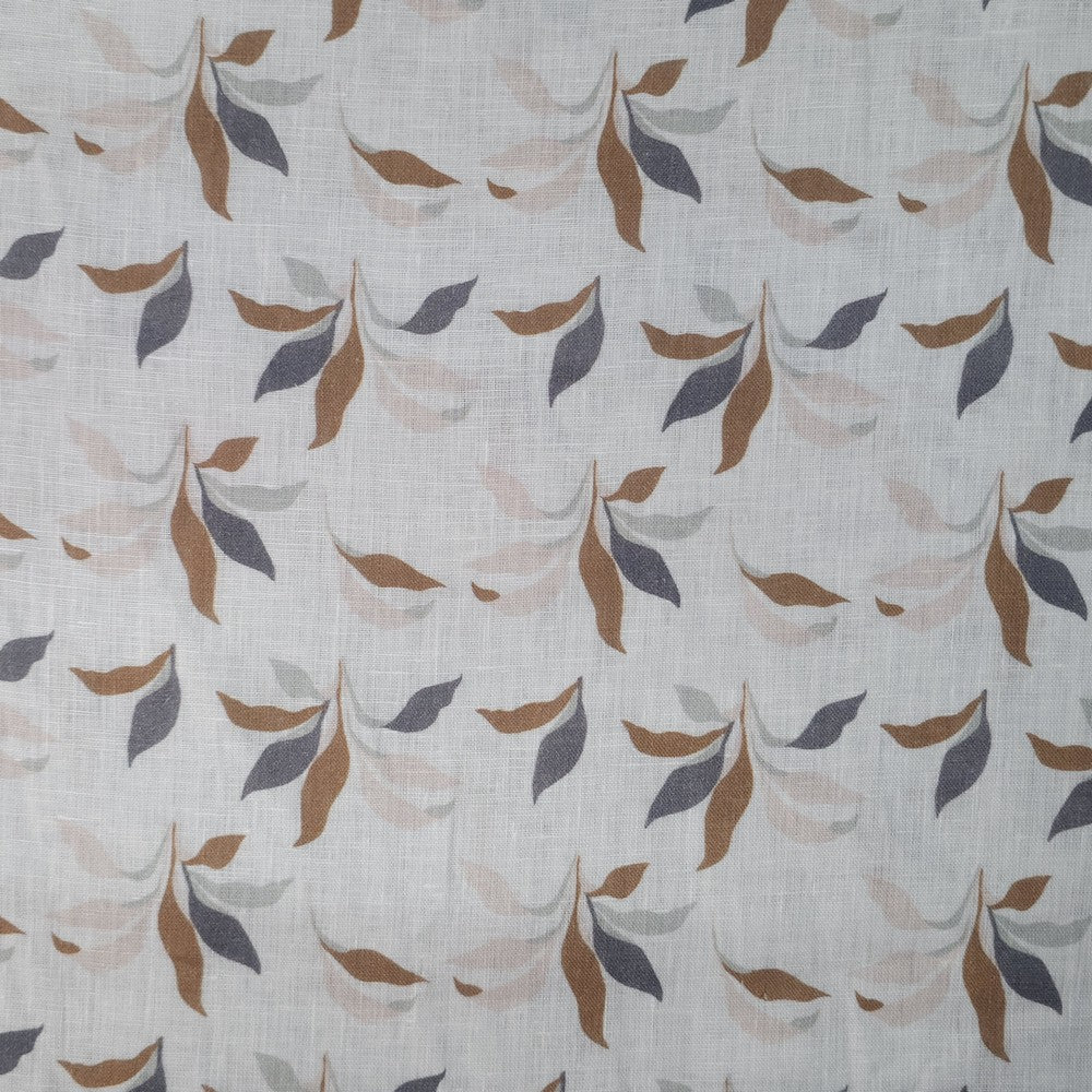 Cream brown leaf print (RT-1295)