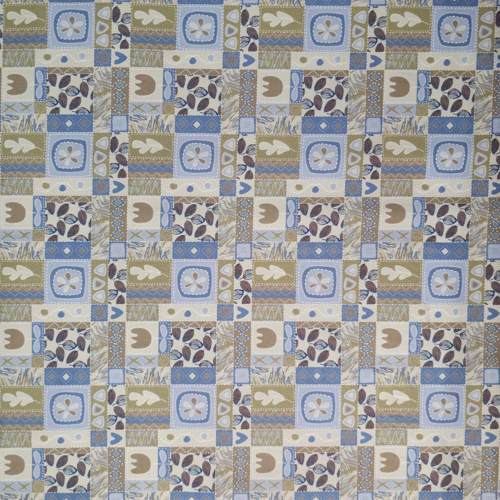 Green and blue flowery print (RT-1300)