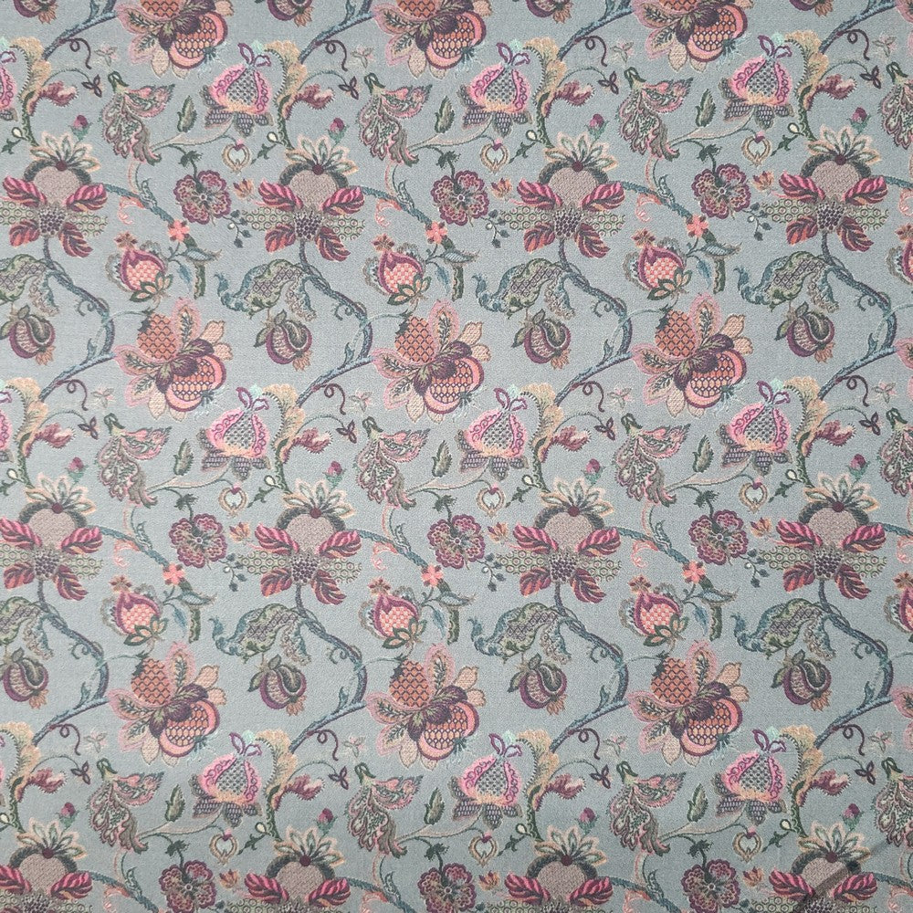 Grey and maroon flower print (RT-1278)