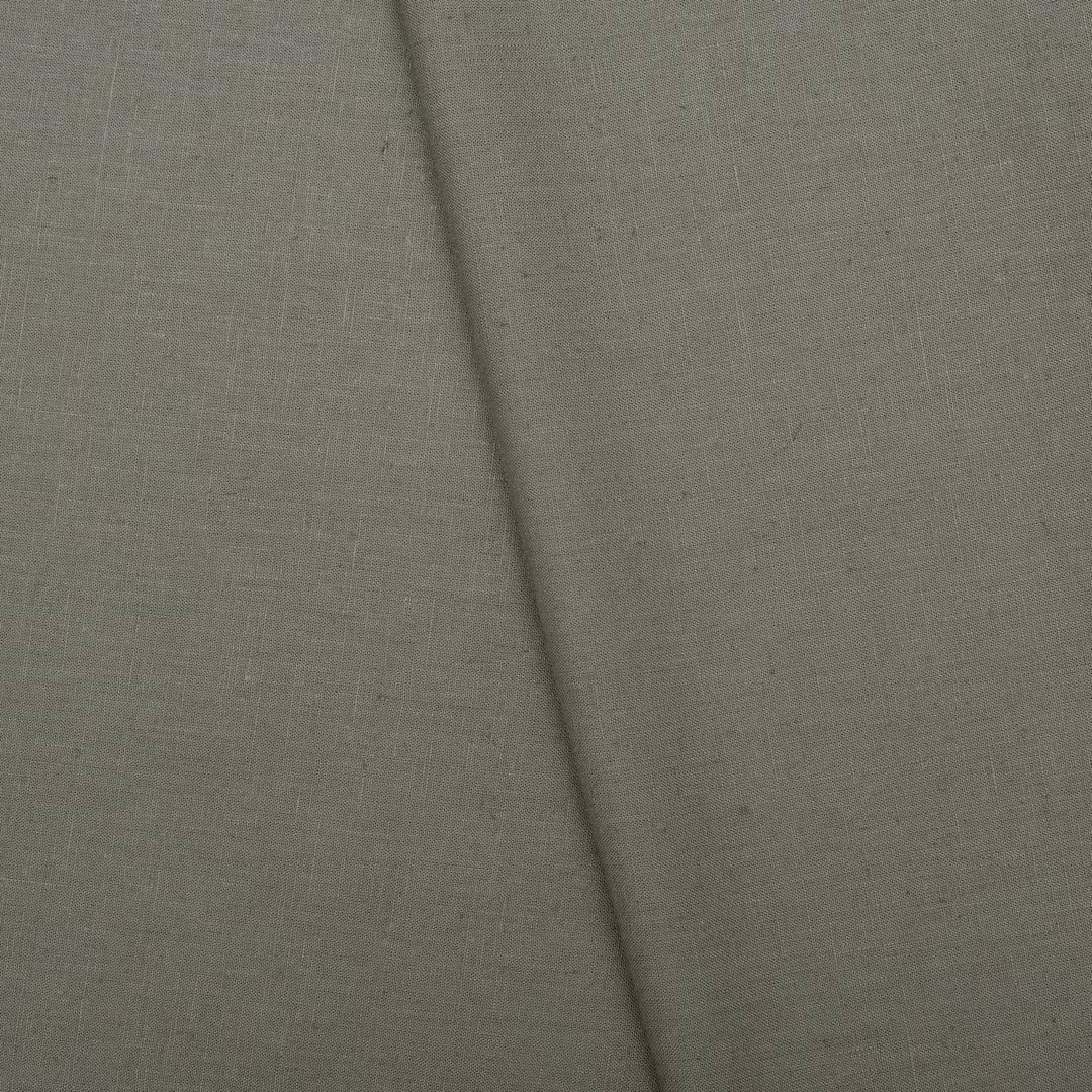 Khaakee coloured linen cotton fabric (RT-1369)