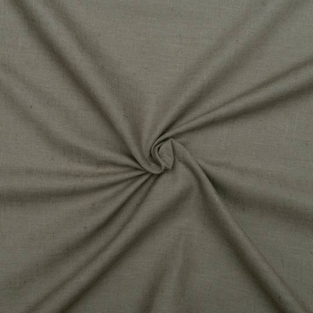 Khaakee coloured linen cotton fabric (RT-1369)