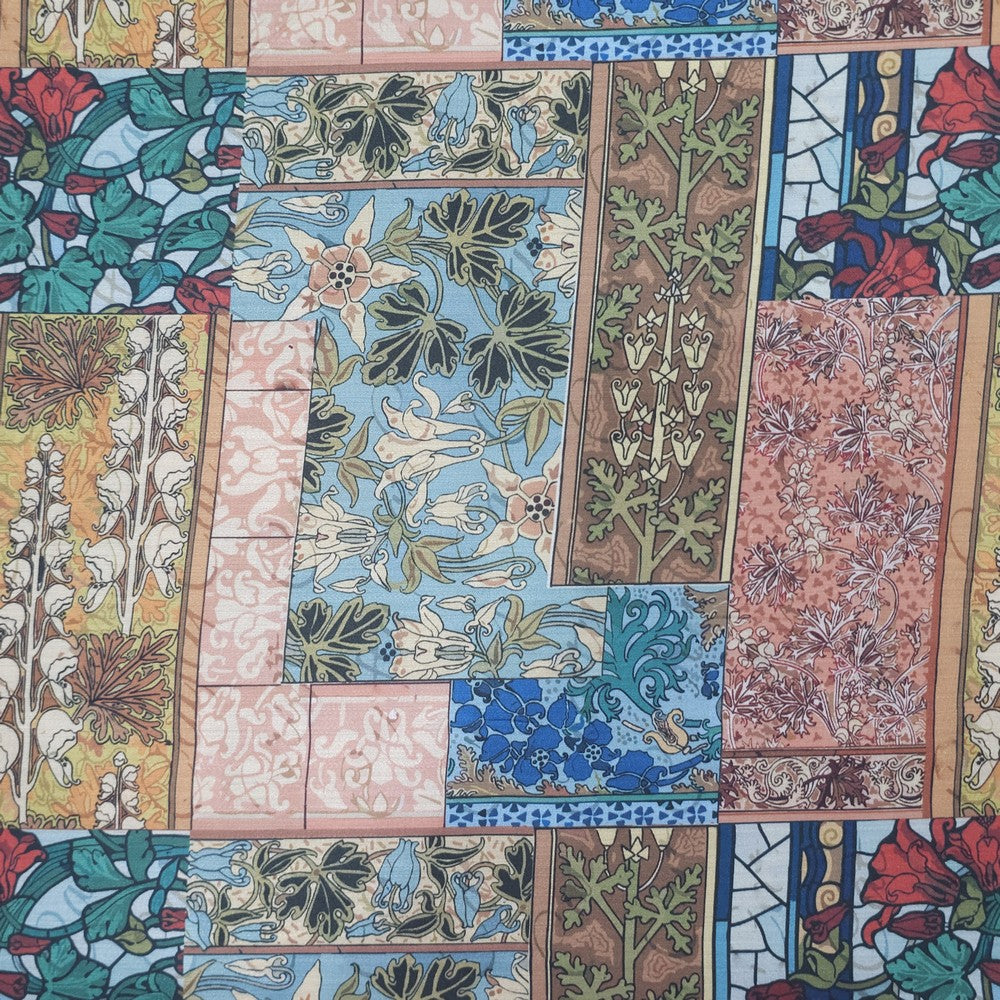 Multicoloured block abstract print (RT-1326)