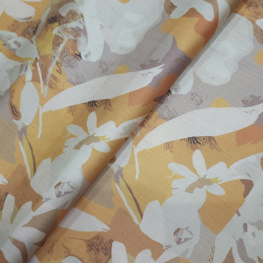 Mustard and orange leafy print (RT-1327)