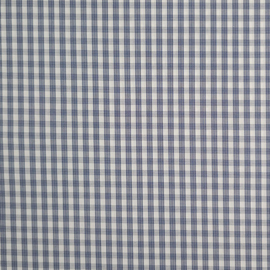 Navy blue and white small checks (RT-1258)