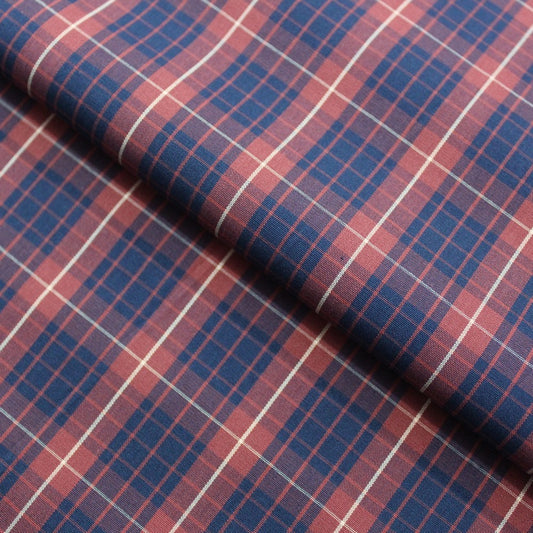 Rust and navy blue checks (RT-1307)