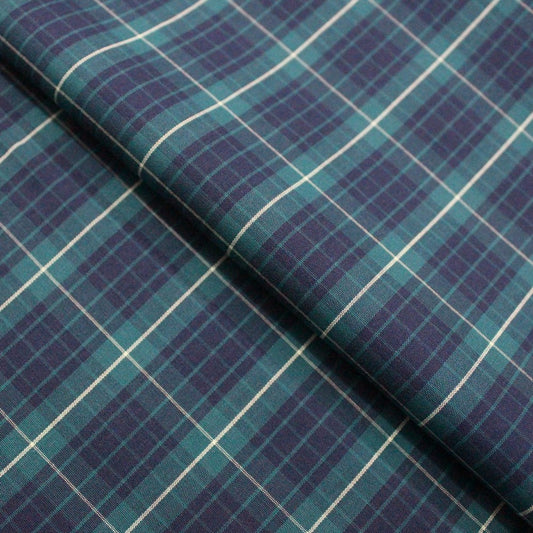 Teel and navy blue checks (RT-1306)