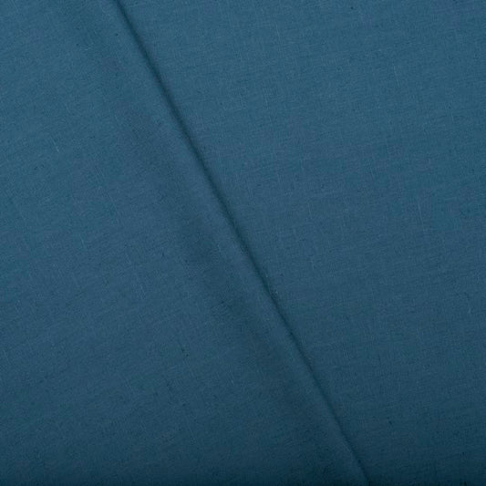 Teel coloured linen cotton fabric (RT-1367)