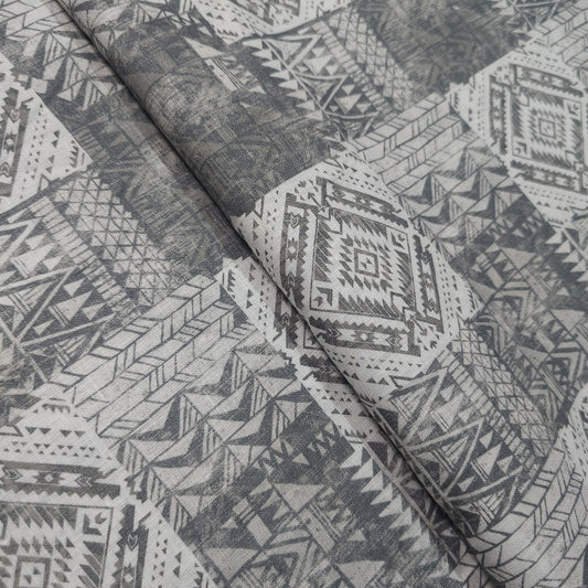 White and grey abstact print (RT-1302)