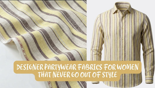 Designer Partywear Fabrics for Women That Never Go Out of Style