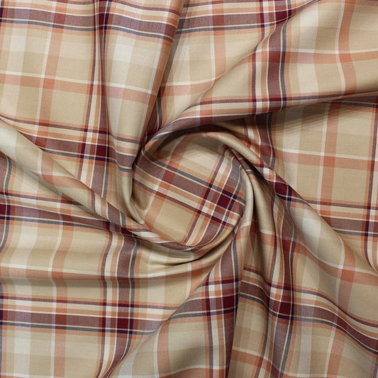 Beige & brown large checks (RT-1025)