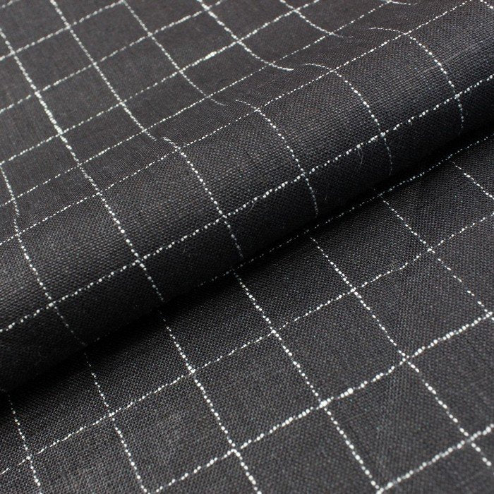 Black & white check european linen (RT-1113)