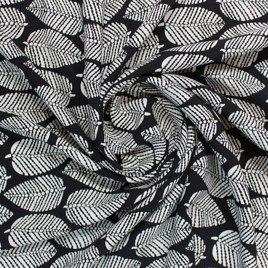 Black & white leafy print (RT-1017)