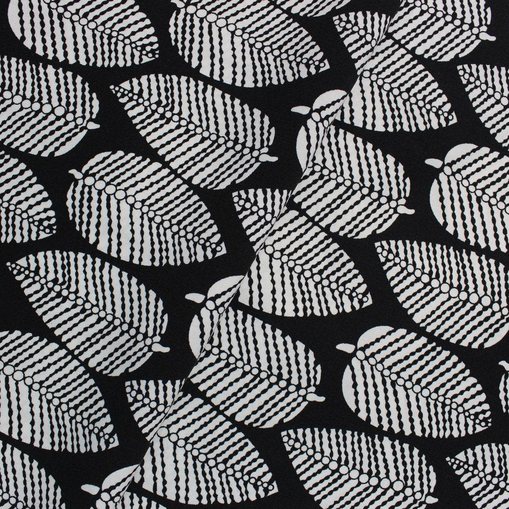 Black & white leafy print (RT-1017)