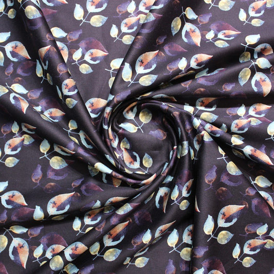 Dark purple flower print (RT-1007)