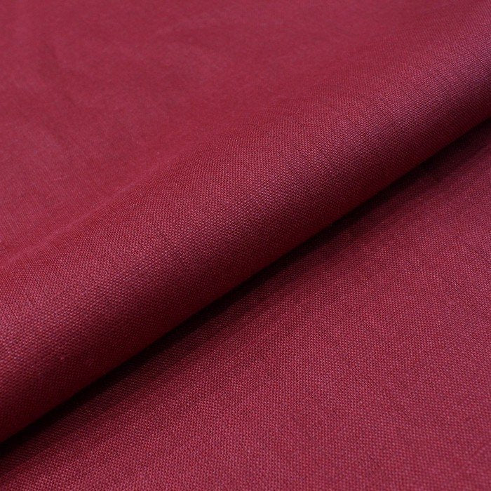 Deep Red plain european linen (RT-1099)