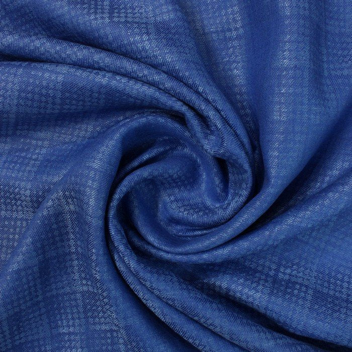 Deep blue abstract self jacquard design linen (RT-1123)