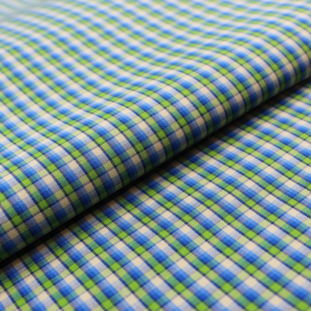 Green blue small check (RT-1038)