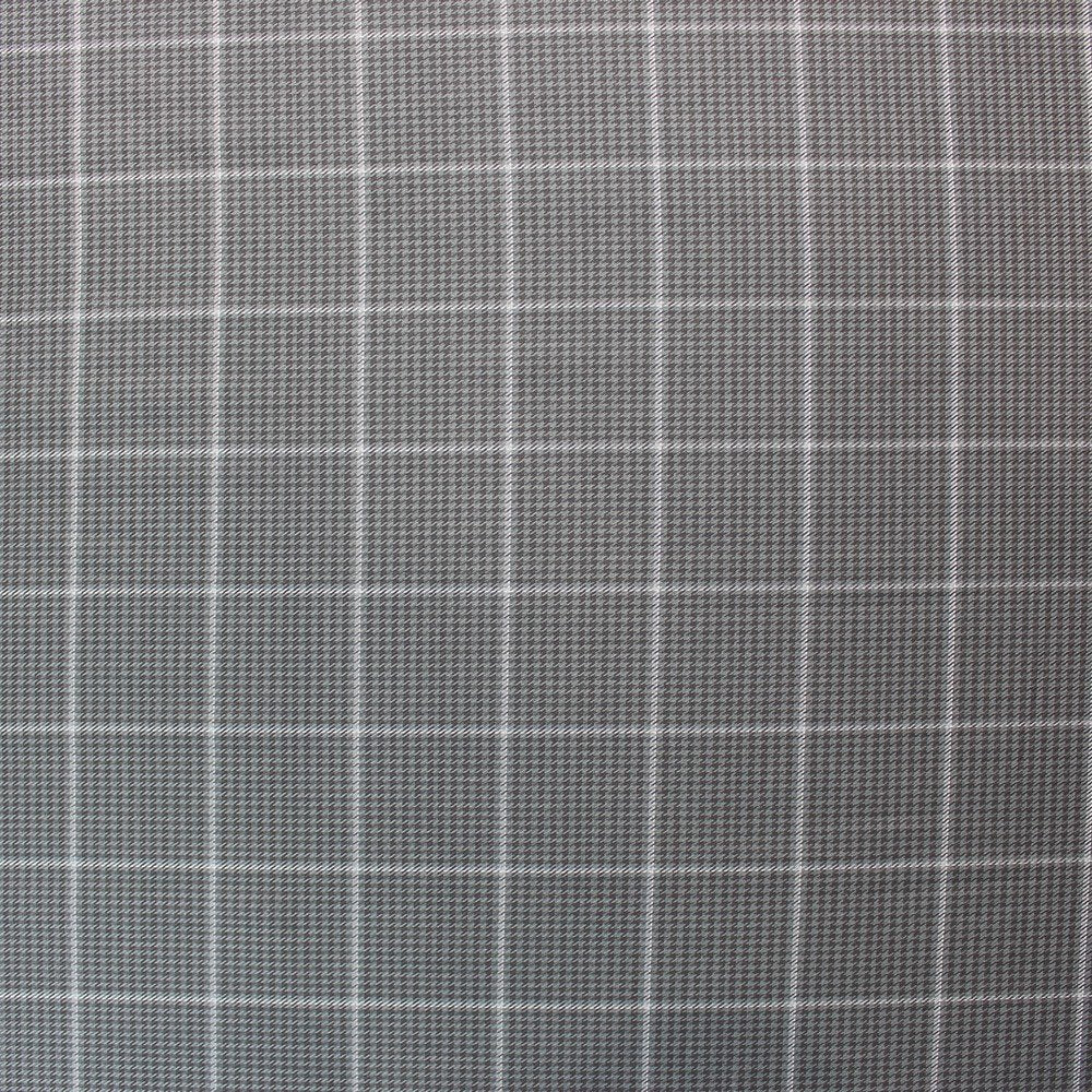 Grey black check with self jacquard design (RT-1037)