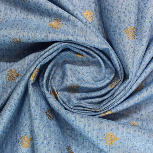 Light Blue self jacquard print (RT-1191)