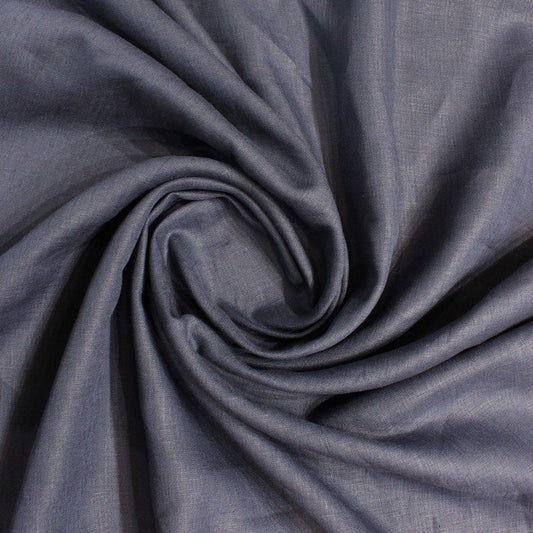 Navy Blue plain european linen (RT-1096)