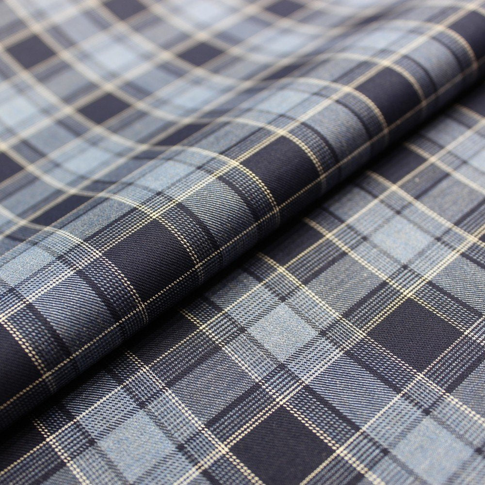 Navy blue casual check (RT-1039)