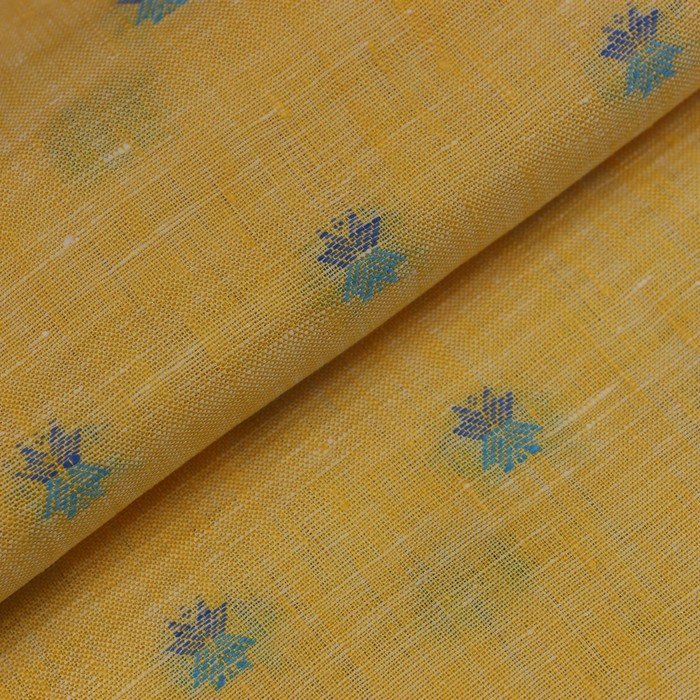 Orange yellow self jacquard print (RT-1213)