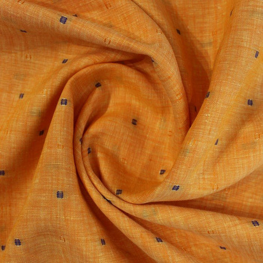 Orange yellow self jacquard print (RT-1234)