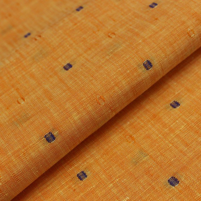 Orange yellow self jacquard print (RT-1234)