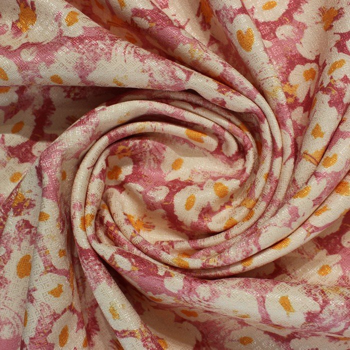 Pink & white flowery print (RT-1203)