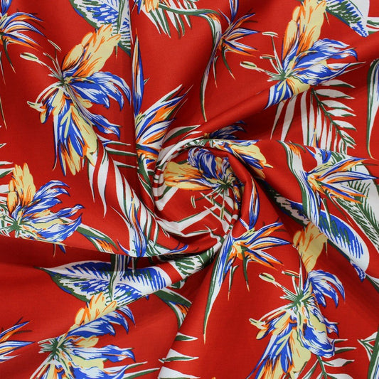 Red & multicoloured beachy print (RT-1072)