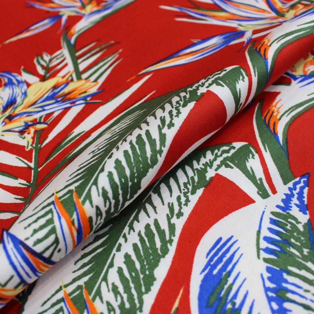 Red & multicoloured beachy print (RT-1072)