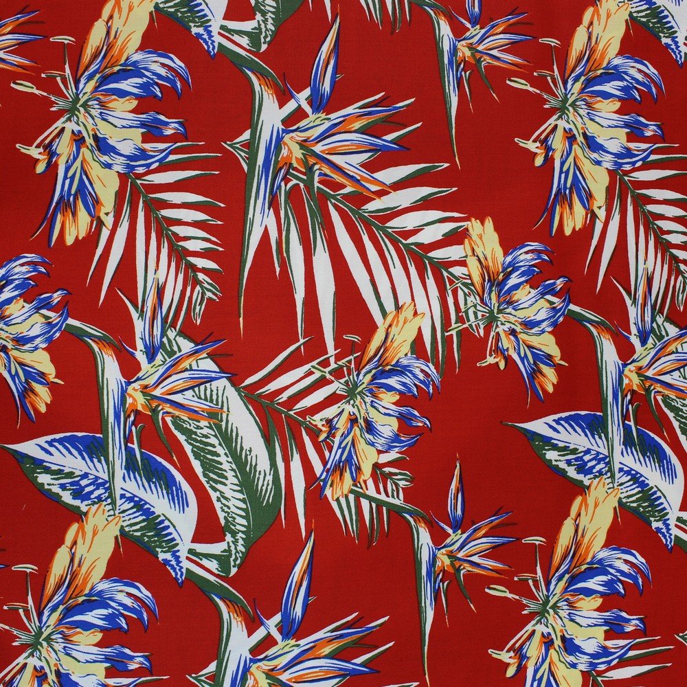 Red & multicoloured beachy print (RT-1072)