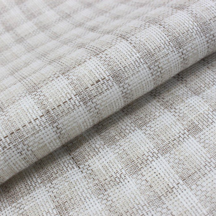 White & Beige self check design linen (RT-1109)