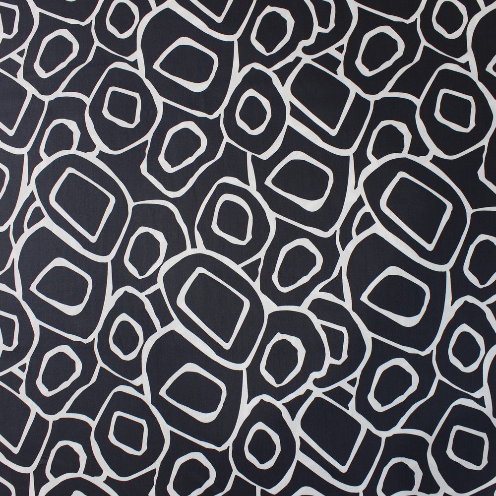 White on black egg abstract print (RT-1068)