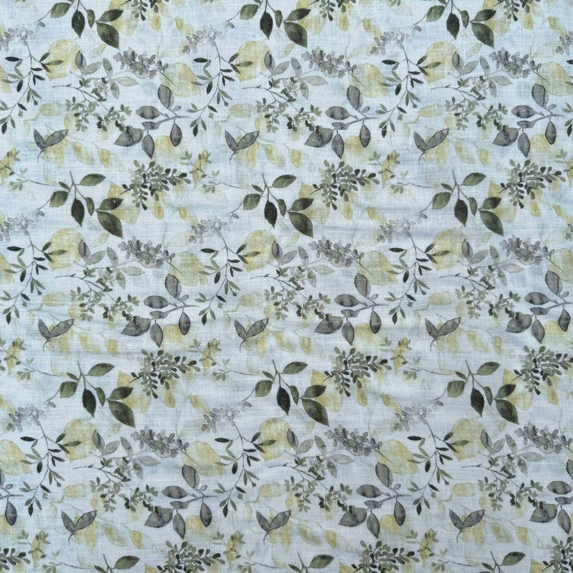 Green and yellow leafy print  (RT-1343)