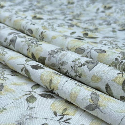 Green and yellow leafy print  (RT-1343)