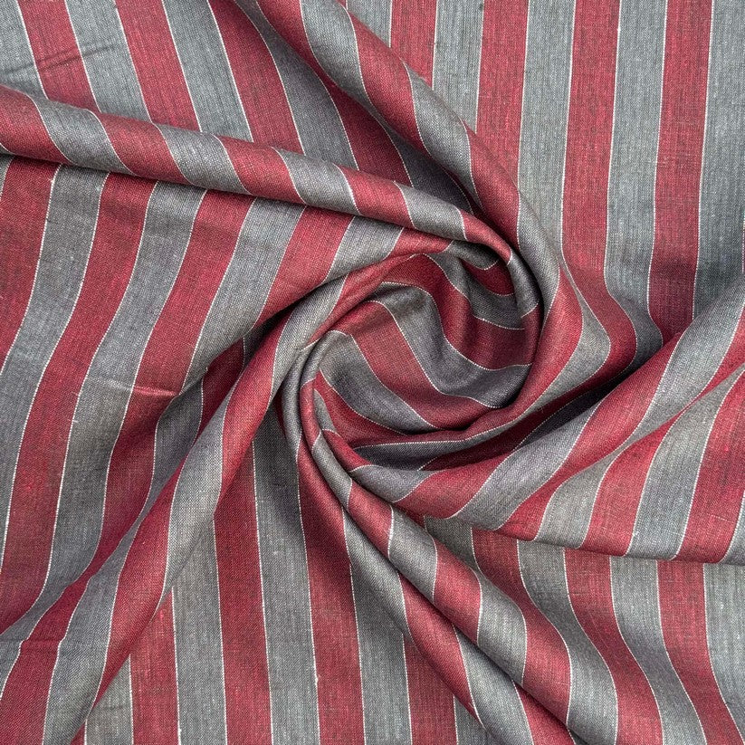 Grey and mehroon broad stripes (RT-1357)